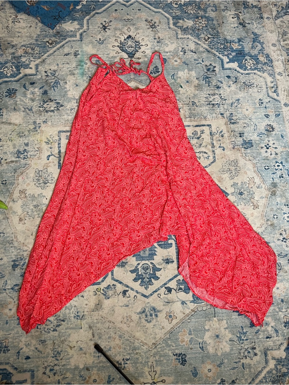 Women's Asymmetrical Red Summer Dress